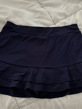 Grand Slam Navy Layered Athletic Skort